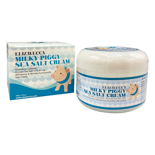 ELIZAVECCA Крем с морской солью омолаживающий Milky Piggy Sea Salt Cream белита бальзам уход восстанавливающий для волос морской коллаген 380 0