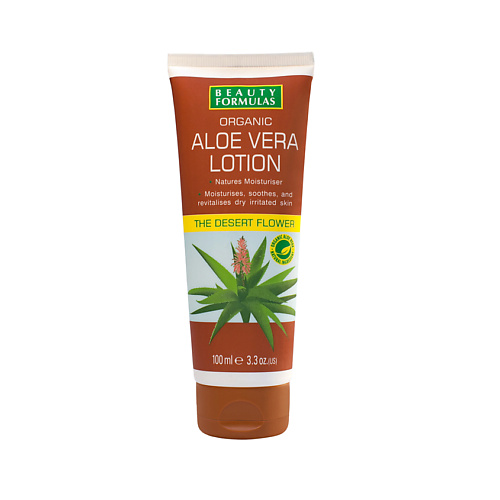 BEAUTY FORMULAS Органический лосьон с алоэ вера Aloe Vera Lotion