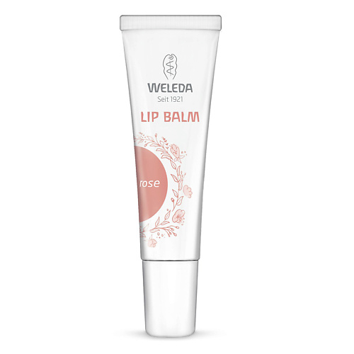 WELEDA Увлажняющий бальзам для губ Rose weleda розовый дезодорант спрей wild rose 100