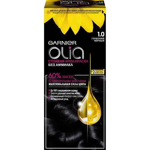 GARNIER Стойкая крем-краска для волос с цветочными маслами, без аммиака Olia
