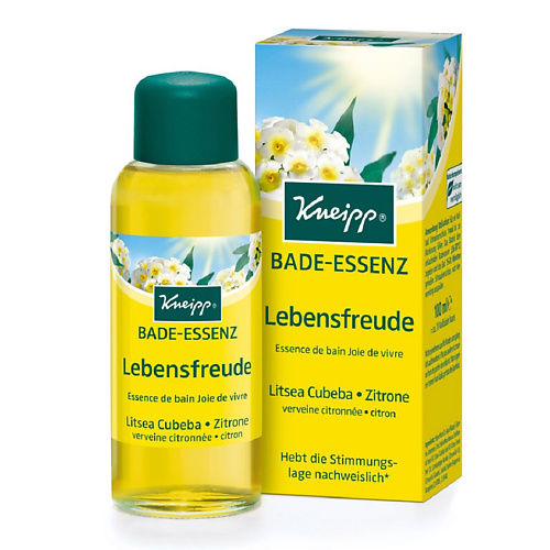 KNEIPP Масло для ванн Наслаждение жизнью с лимоном и литсея кубеба Bade-Essenz