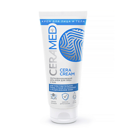 Крем для тела CERAMED Цера-крем для лица и тела ультраувлажняющий Cera Cream ceramed цера крем для ног ультраувлажняющий тройного действия 75 мл 2 шт