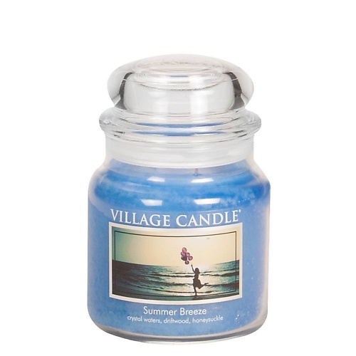 Свеча ароматическая VILLAGE CANDLE Ароматическая свеча Summer Breeze, средняя