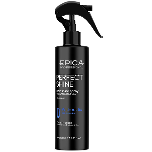 Спрей для укладки волос EPICA PROFESSIONAL Спрей-блеск с комплексом Crodabond CSA Perfect Shine epica professional heat shield спрей для волос с термозащитным комплексом 200 мл
