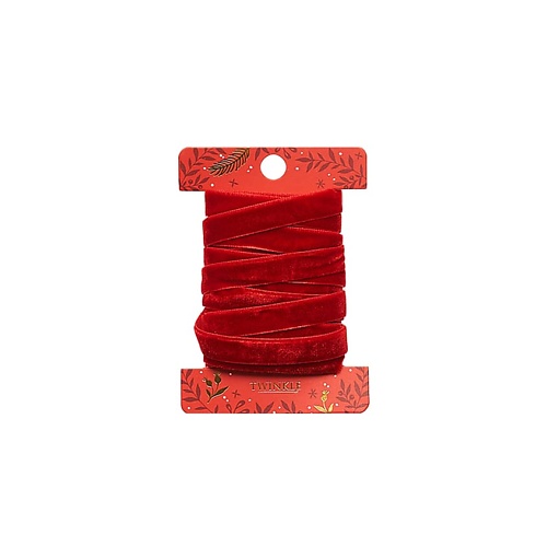 TWINKLE Декоративная лента для упаковки RED набор для упаковки подарков due esse christmas лента и бант красный 8 шт