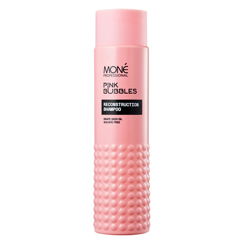 Шампунь для волос MONE PROFESSIONAL Шампунь для восстановления волос Pink Bubbles шампунь для волос mone professional шампунь для нейтрализации желтизны lilu bubbles