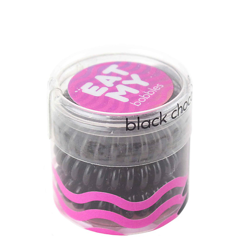 фото Eat my резинка для волос в цвете "чёрный шоколад", мини упаковка