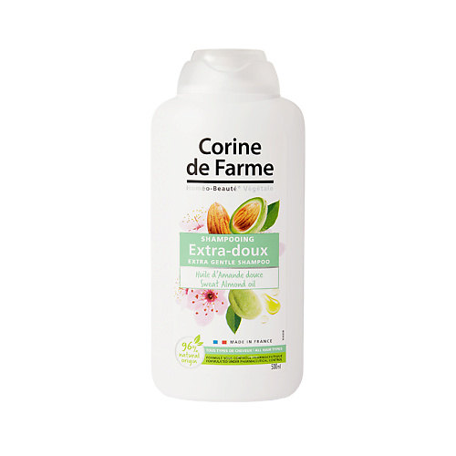 Шампунь для волос CORINE DE FARME Шампунь мягкий с Маслом Миндаля Shampoo Extra Gentle Sweet Almond Oil de la cruz sweet almond oil moisturizer 2 fl oz 59 ml