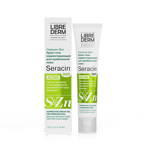 Крем для лица LIBREDERM Крем - гель для проблемной кожи корректирующий Seracin Duo Cream - Gel For Problem Skin крем для лица teadam крем для лица для проблемной жирной кожи face cream problem skin