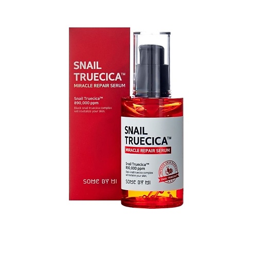 some by mi стартовый набор miracle repair starter kit 4 средства some by mi snail truecica Сыворотка для лица SOME BY MI Сыворотка для лица восстанавливающая с муцином улитки Snail Truecica