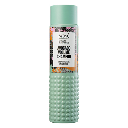 MONE PROFESSIONAL Шампунь для объема волос с маслом авокадо Green Bubbbles