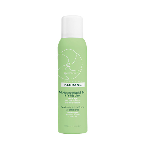 

KLORANE Дезодорант-спрей с белым алтеем 24 часа эффективности Deodorante, Дезодорант-спрей с белым алтеем 24 часа эффективности Deodorante