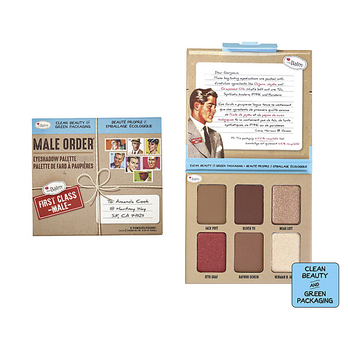 Палетка THEBALM Палетка теней MALE ORDER First Class Male first class trouble vruumba pack