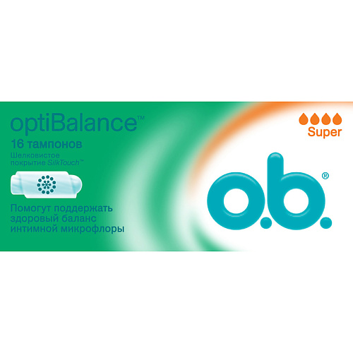 O.B. Тампоны optiBalance Супер o b тампоны optibalance мини