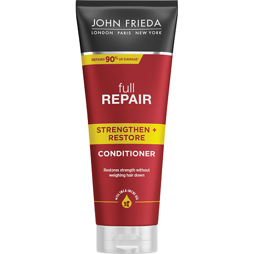 Кондиционер для волос JOHN FRIEDA Укрепляющий + восстанавливающий кондиционер для волос Full Repair Strengthen + Restore кондиционер для защиты цвета тёмных волос john frieda 250 мл