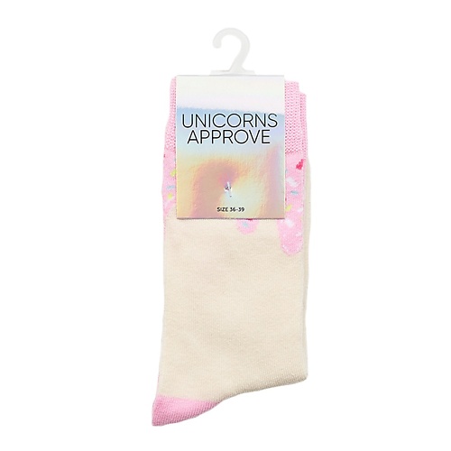 UNICORNS APPROVE Носки женские, модель: DOUGHNUT, марки, цвет: розовый twinkle носки женские модель corgi желтый