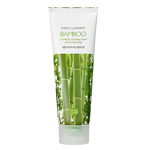 Мусс для умывания HOLIKA HOLIKA Очищающая пенка с бамбуком Daily Garden Bamboo Soothing cleansing foam from Damyang мусс для умывания holika holika очищающая пенка aloe cleansing foam