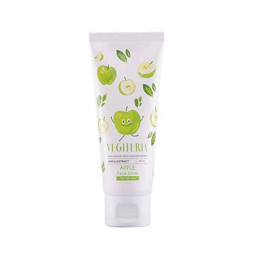 VEGITERIA Скраб для лица для жирной кожи APPLE крем для лица christina hydrating day cream green apple vitamin e 250 мл