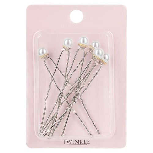 TWINKLE Шпильки для волос SILVER AND PEARL twinkle ободок для волос cat pearl