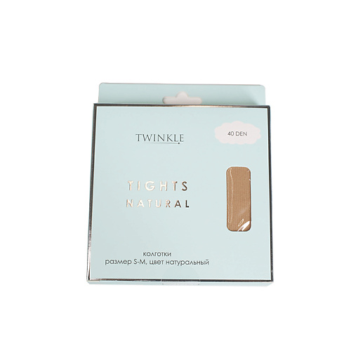 TWINKLE Колготки 40 DEN размер S-M, цвет натуральный innovator cosmetics валики силиконовые размер s ultra soft ic factory 1 пара