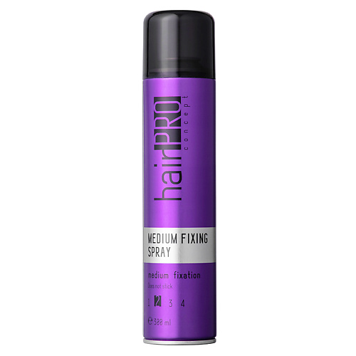 HAIR PRO CONCEPT Лак для волос Средней фиксации Medium Fixing Spray concept 6 00 крем краска стойкая для волос интенсивный русый profy touch intensive medium blond 100 мл