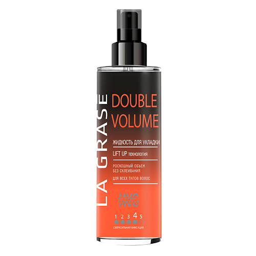 LA GRASE Жидкость для укладки волос Double Volume витэкс лак мега объем для укладки волос суперсильной фиксации 5в1 lux volume 215 0