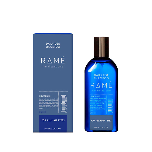 Шампунь для волос RAMÉ Шампунь для ежедневного использования для всех типов волос RAMÉ DAILY USE SHAMPOO шампуни ramé мягкий увлажняющий шампунь для сухих волос ramé gentle moist shampoo