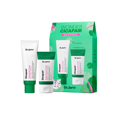 DR. JART+ Набор Cicapair для ухода за чувствительной кожей dr jart успокаивающая маска сыворотка антистресс cicapair