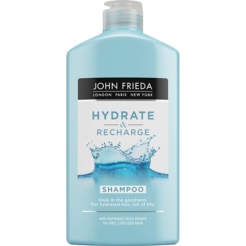 

JOHN FRIEDA Увлажняющий Шампунь для сухих волос Hydrate & Recharge, Увлажняющий Шампунь для сухих волос Hydrate & Recharge