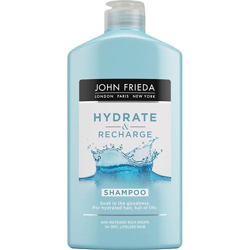 JOHN FRIEDA Увлажняющий Шампунь для сухих волос Hydrate & Recharge лосьон люминесцирующий для сухих и поврежденных amethyste hydrate lumine scence nutrilotion