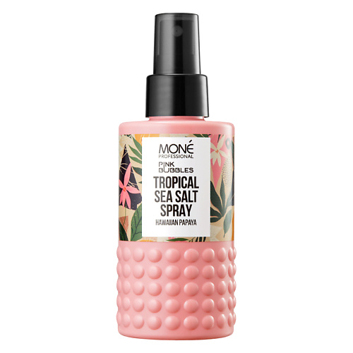 цена Спрей для укладки волос MONE PROFESSIONAL Спрей с морской солью текстурирующий Тропический Pink Bubbles