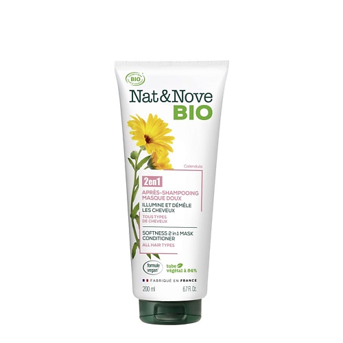 KERANOVE Маска-кондиционер 2 в 1 для всех типов волос Календула Nat & Nove Bio Mask Conditioner