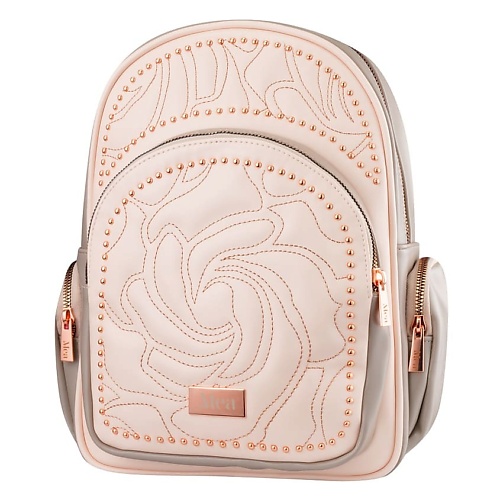 MEA Рюкзак серо-розовый рюкзак на молнии 2 наружных кармана розовый