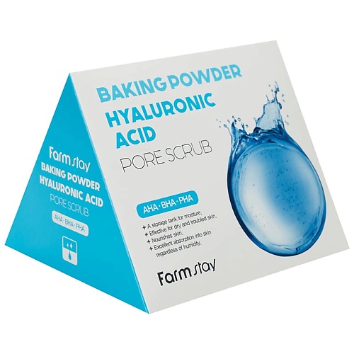 FARMSTAY Скраб для лица для очищения пор с содой и гиалуроновой кислотой Baking Powder Hyaluronic Acid Pore Scrub скраб для лица baking powder hyaluronic acid pore scrub скраб 25 7г