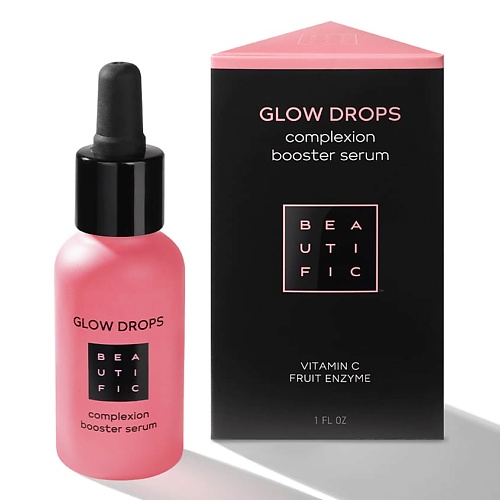 

BEAUTIFIC Сыворотка-бустер для идеального цвета лица с витамином С Glow Drops, Сыворотка-бустер для идеального цвета лица с витамином С Glow Drops