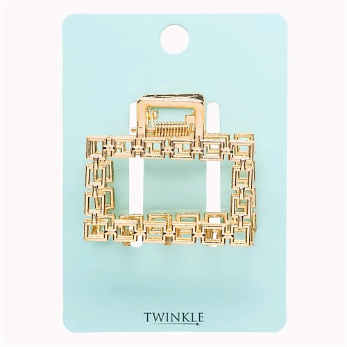 TWINKLE Заколка-крабик для волос GOLD twinkle заколка крабик для волос transparent