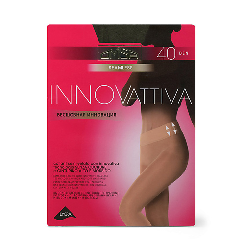 Колготки OMSA  40 ден INNOVATTIVA (бесшовные) Fumo