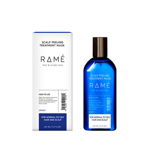 Маска для волос RAMÉ Маска-пилинг для кожи головы, для нормальных и жирных волос RAMÉ SCALP PEELING TREATMENT MASK пилинг для кожи головы farmagan bioactive hair treatment 5 мл