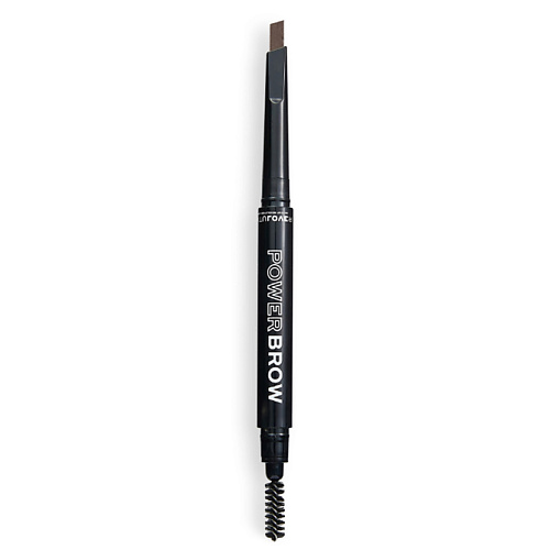 RELOVE REVOLUTION Карандаш автоматический для бровей с щеточкой Power Brow Pencil, скошенный ekko beauty dark brown хна для бровей