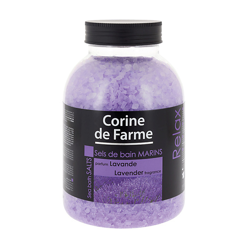 CORINE DE FARME Соли для ванн морские лаванда Sea salts for the bath Lavender biothal соль для ванн розмарин лаванда bath salt rosemary lavender 500