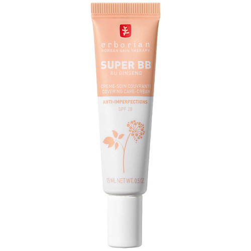 BB крем для лица ERBORIAN BB крем для лица Super BB Au Ginseng erborian bb cream au ginseng makeup care face cream 5 in 1 spf 20 travel size