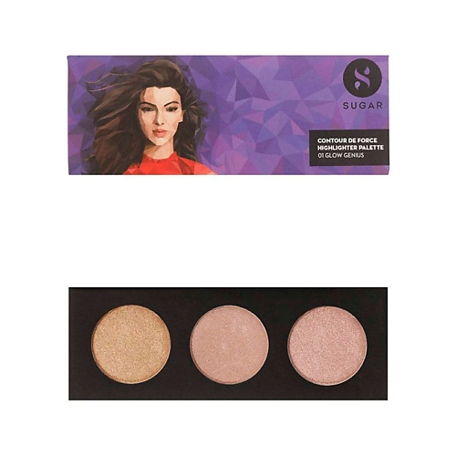 SUGAR Палетка хайлайтеров Contour De Force 1079₽