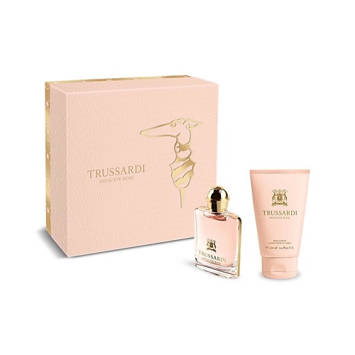 Набор парфюмерии TRUSSARDI Подарочный набор женский DELICATE ROSE мужская парфюмерия trussardi подарочный набор мужской uomo