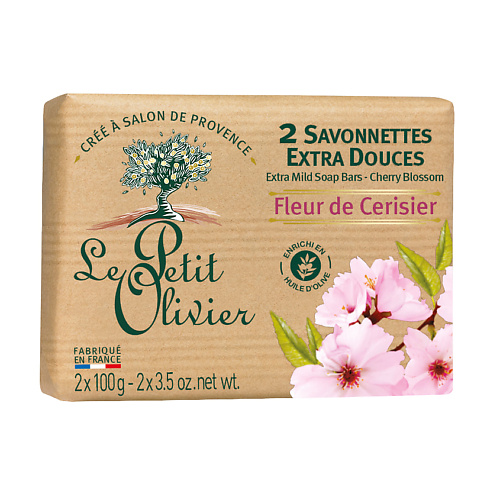 Мыло твердое LE PETIT OLIVIER Мыло нежное Цветок вишни