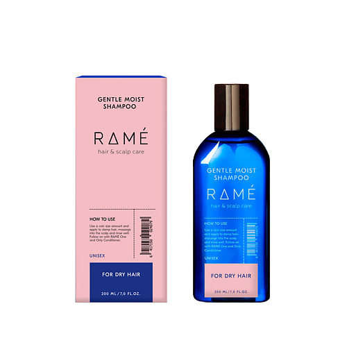 RAMÉ Мягкий увлажняющий шампунь для сухих волос RAMÉ GENTLE MOIST SHAMPOO интенсивный увлажняющий шампунь для нормальных и сухих волос sp hydrate shampoo 8096 250 мл