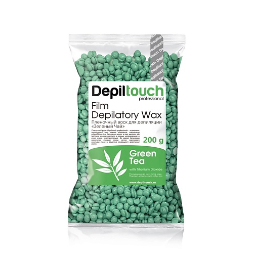 Воск для депиляции DEPILTOUCH PROFESSIONAL Воск пленочный с ароматом зелёного чая Film Depilatory Wax Green Tea 50g bag premium injection wax jewelry mould blue red green pink melting wax