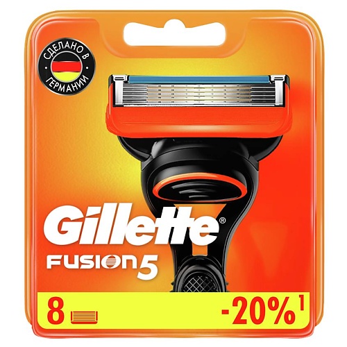GILLETTE Сменные кассеты для бритья FUSION5 кассеты для бритья gillette fusion proglide 2 шт
