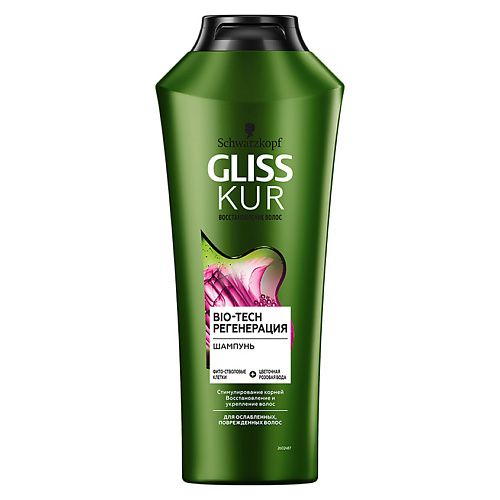 ГЛИСС КУР GLISS KUR Шампунь для волос Bio-Tech Регенерация Bio-Tech Restore gliss kur масло спрей для тонких волос невесомое