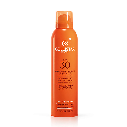 цена Солнцезащитный спрей для тела COLLISTAR Увлажняющий спрей для загара SPF 30 Moisturizing Tanning Spray