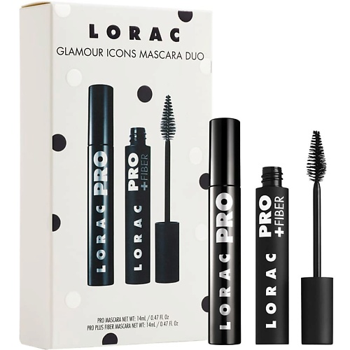 LORAC Набор Тушь для ресниц PRO Mascara и Тушь для ресниц PRO Plus Fiber Mascara